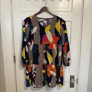 Colorful Geometric Print Women's Dress